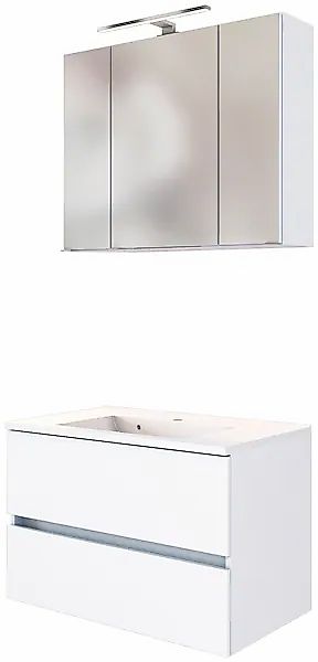 welltime Badmöbel-Set »Baabe« Set, 2 Stk. tlg. Breite 80 cm, Softclose-Funk günstig online kaufen