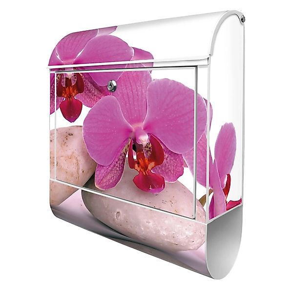 Banjado Design Briefkasten Weiß Pulverbeschichtet 39x47x14cm 2 Schlüssel Mi günstig online kaufen