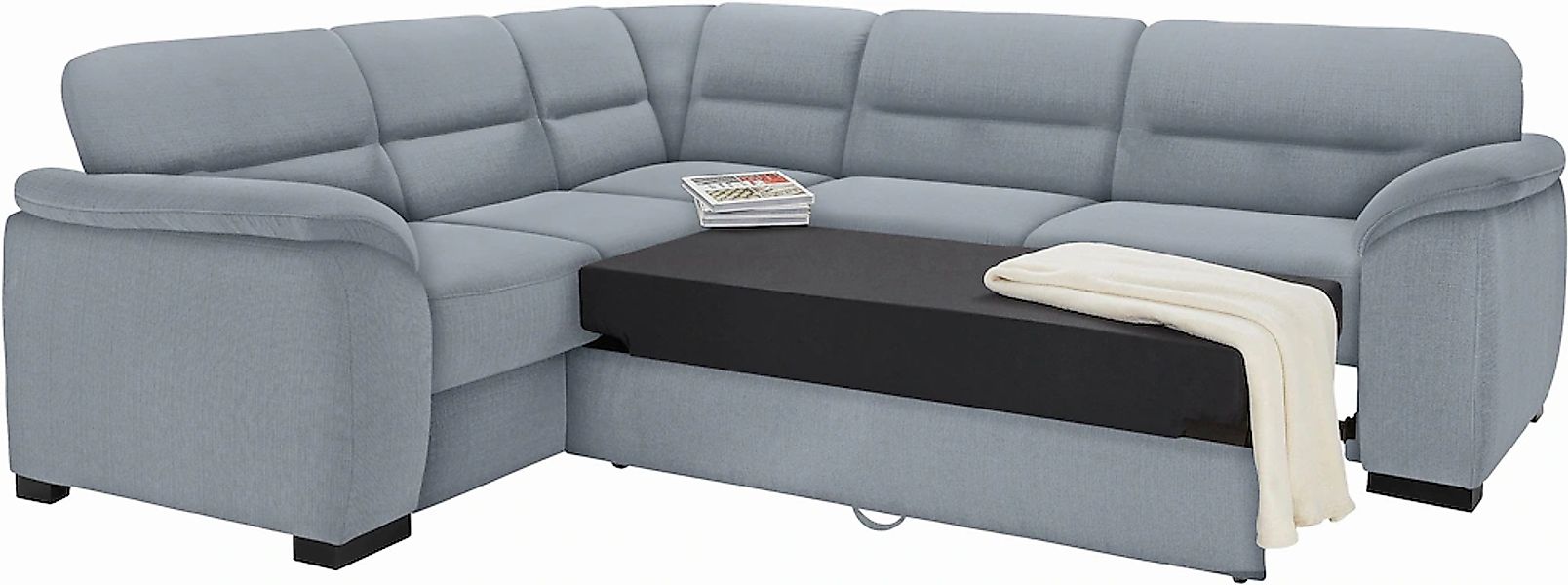sit&more Ecksofa "Montego L-Form, B: 256cm" wahlweise mit Bettfunktion und günstig online kaufen