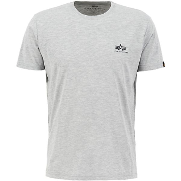 Alpha  T-Shirt Basic T Small Logo - grey heather günstig online kaufen