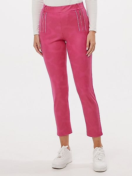 MONACO blue Lederimitathose 7/8 Hose Körpernah günstig online kaufen