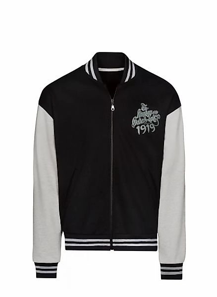 Trigema Sweatjacke "TRIGEMA Collegejacke mit großem Adler-Rückenprint" günstig online kaufen