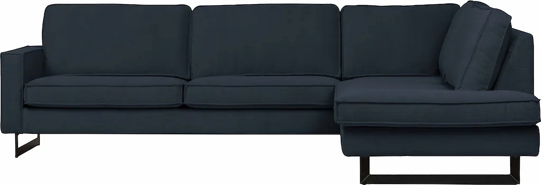 Places of Style Ecksofa "Pinto, 290 cm, Cord, Chenille, Lederoptik, Ottoman günstig online kaufen