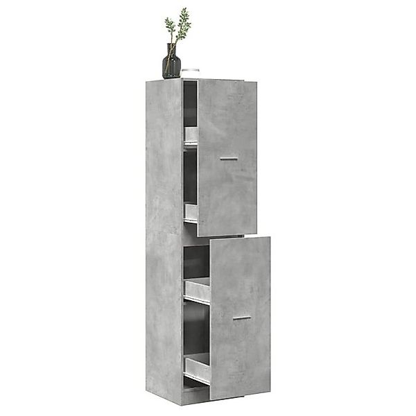 vidaXL Aktenschrank Apothekerschrank Betongrau 40x41x174,5 cm Spanplatte günstig online kaufen