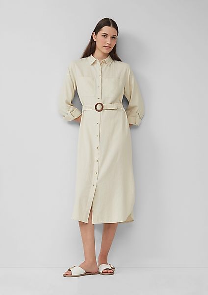 s.Oliver Maxikleid Hemdblusenkleid im Relaxed Fit günstig online kaufen