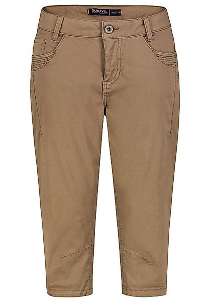 SUBLEVEL Caprihose Modisches 3/4 Chino Design mit dekorativen 5-Pocket Styl günstig online kaufen