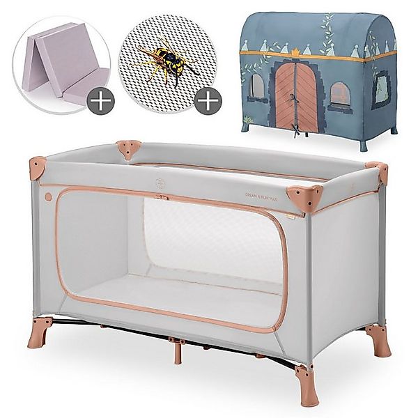 Hauck Baby-Reisebett Dream N Play Plus - Dusty Cork, Kinderreisebett mit Ei günstig online kaufen