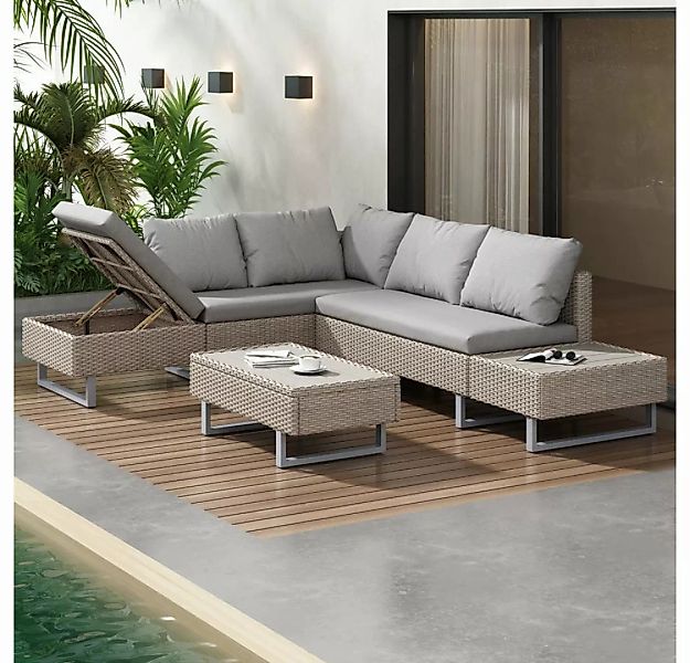 SIKAINI Loungesofa, Das mobile Sofa bietet Platz für normalerweise 4 Person günstig online kaufen