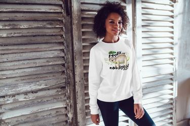 MoonWorks Sweatshirt Sweatshirt Damen Faultier Ich günstig online kaufen