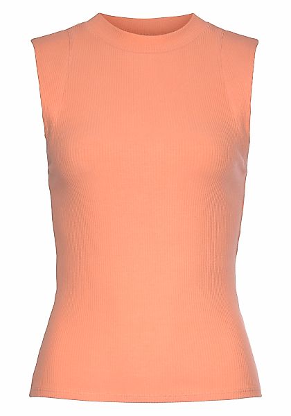 LASCANA Ripptanktop mit breiten Trägern, figurbetonte Passform günstig online kaufen