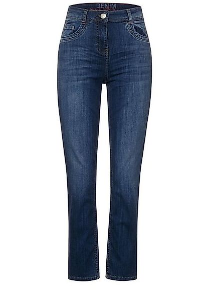 Cecil Anzughose Style Straight Cropped Mid Blu günstig online kaufen