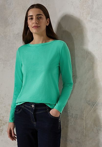 CECIL Langarmshirt aus reiner Baumwolle günstig online kaufen