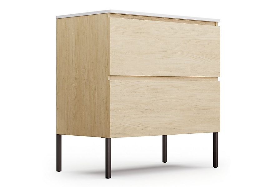 blumfeldt Waschtisch Johnstone bathroom cabinet w/ feet 80cm, Waschbecken m günstig online kaufen