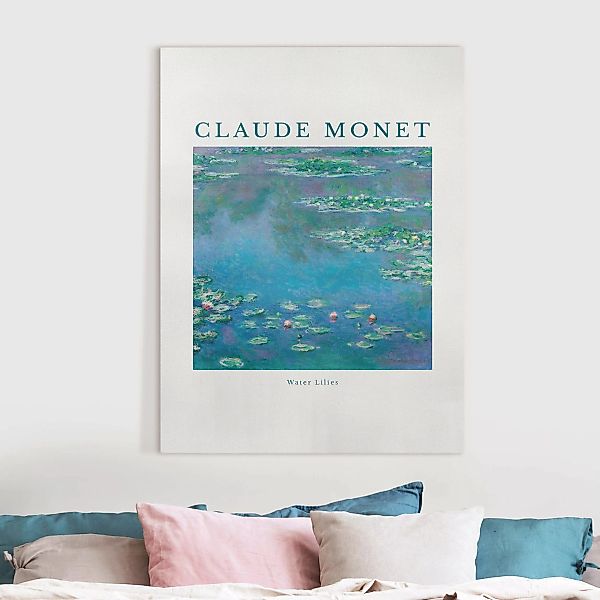 Leinwandbild Claude Monet - Seerosen in Blau günstig online kaufen
