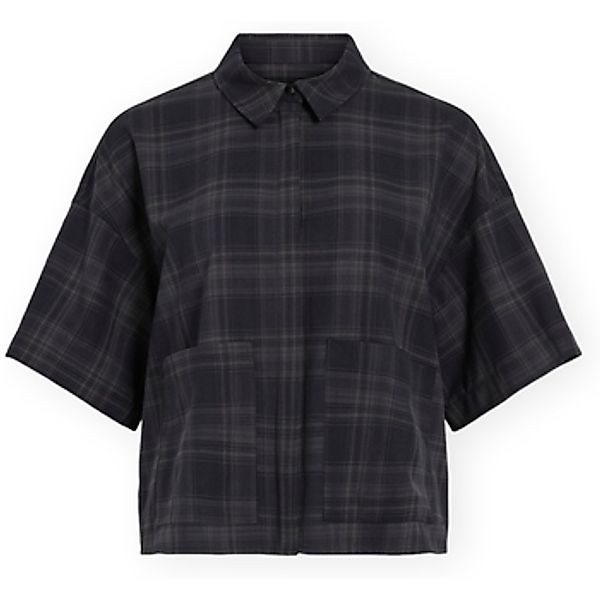 Vila  Blusen Sina Check Shirt - Navy Blazer/Checks günstig online kaufen