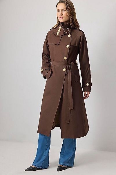 touche prive Trenchcoat ZWEIREIHIGER TRENCHCOAT MIT GÜRTEL UND GOLDENEN KNÖ günstig online kaufen