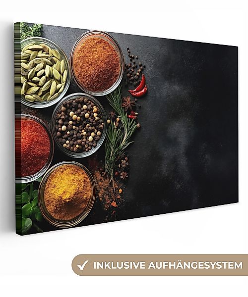 OneMillionCanvasses® Leinwandbild Gläser - Tabletts - günstig online kaufen