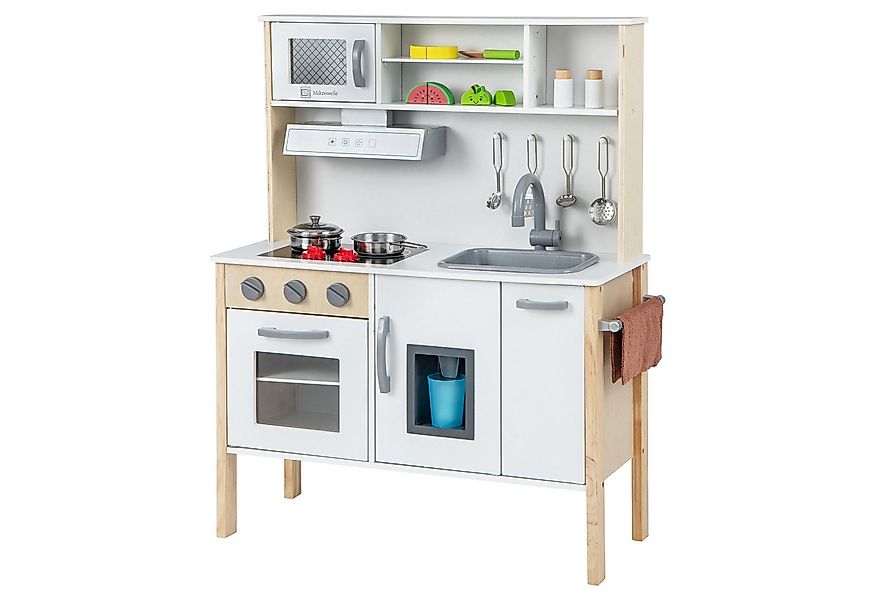 COSTWAY Spielküche Kinderküche, mit 18 TLG. Zubehör günstig online kaufen