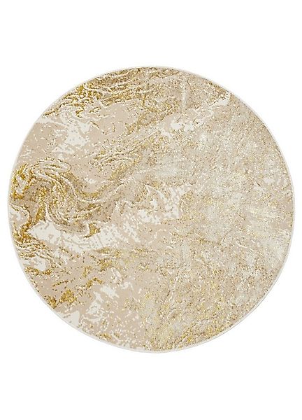 Tapiso Teppich CRYSTAL, rund, Höhe: 8 mm, Wohnzimmer, Schlafzimmer, modern günstig online kaufen