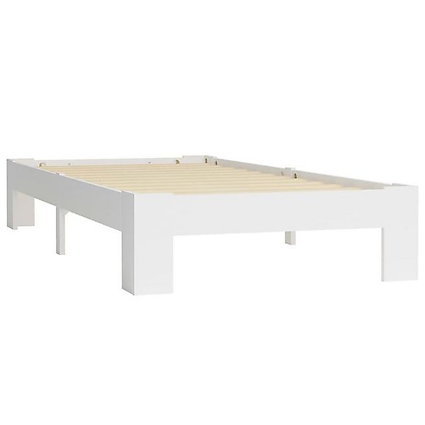 vidaXL Bett Massivholzbett Weiß Kiefer 90x200 cm günstig online kaufen