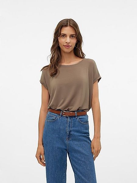 Vero Moda Rundhalsshirt "VMAVA PLAIN SS TOP GAJRS NOOS" günstig online kaufen