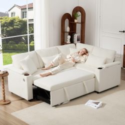 i@home Ecksofa L-förmiges, ausziehbares Sofa, 4-Sitzer-Sofa, günstig online kaufen
