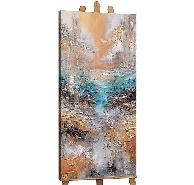 YS-Art Gemälde Leinwandbild im Hochformat, Vertikales Wandbild, Blumen, Sti günstig online kaufen