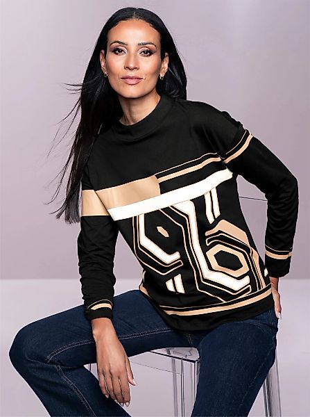 heine Langarmshirt "Druck-Shirt", 1 Stk. günstig online kaufen