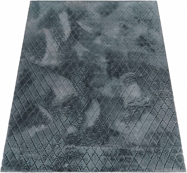 Paco Home Hochflor-Teppich "Arnheim 742" rechteckig 26 mm Höhe Uni Farben, günstig online kaufen