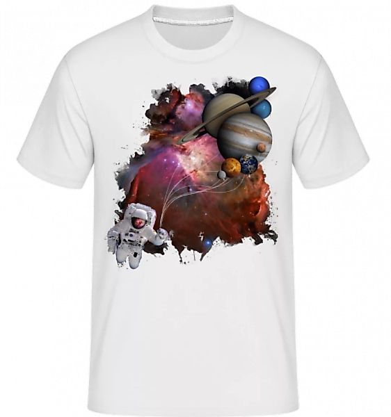 Astronaut Mit Planeten · Shirtinator Männer T-Shirt günstig online kaufen