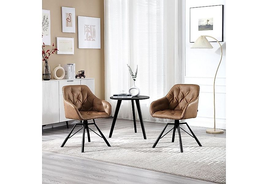 Woltu 4-Fußstuhl (4 St), drehbar, Esszimmerstuhl für Esszimmer Küche Wohnzi günstig online kaufen