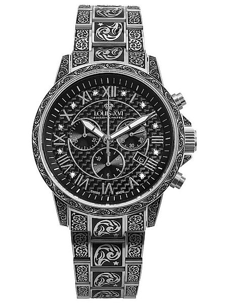 LOUIS XVI Quarzuhr Louis XVI LXVI1722 Herrenuhr Palais Royale Inked Diamond günstig online kaufen