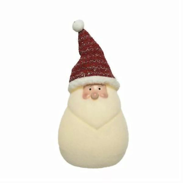 MARELIDA LED Dekofigur Weihnachtsmann Santa Nikolaus H: 24cm weiß günstig online kaufen