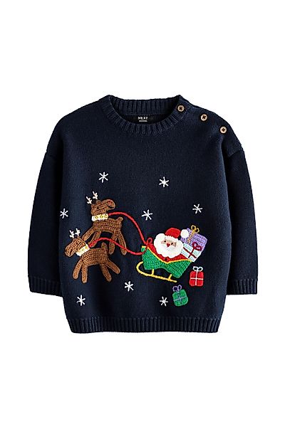 Next Strickpullover Weihnachtspullover aus 100 % Baumwolle günstig online kaufen