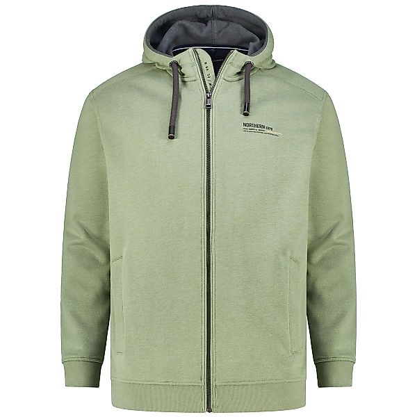 CASA MODA Sweatjacke aus Baumwollmischung Farbe türkis Größe: 6XL günstig online kaufen