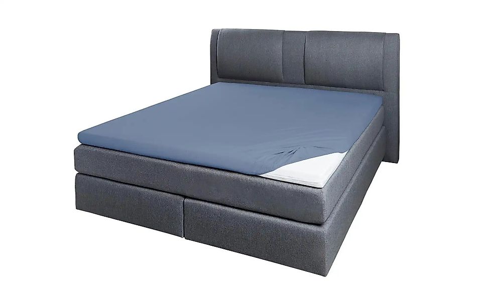 Jersey-Elastan Topperlaken   ¦ blau ¦ Maße (cm): B: 190 H: 10 T: 10.0 Bettw günstig online kaufen