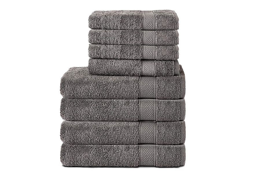 Komfortec Handtuch Set aus 100% Baumwolle, 4 Handtücher 50x100 cm und 4 Bad günstig online kaufen