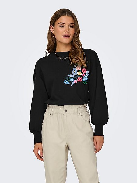 ONLY Sweatshirt ONLBROOKE L/S O-NECK FLOWER SWT günstig online kaufen