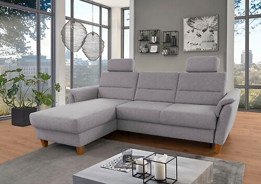 Home affaire Ecksofa »Palmera L-Form, B: 244 cm« optional Bettfunktion & Be günstig online kaufen