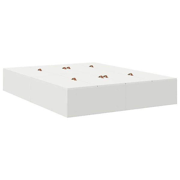 vidaXL Bett Bettgestell mit Speicher Weiß günstig online kaufen
