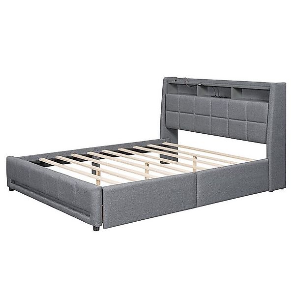 Gotagee Polsterbett Multifunktionsbett Einzelbett APP Fernbedienung LED Lic günstig online kaufen