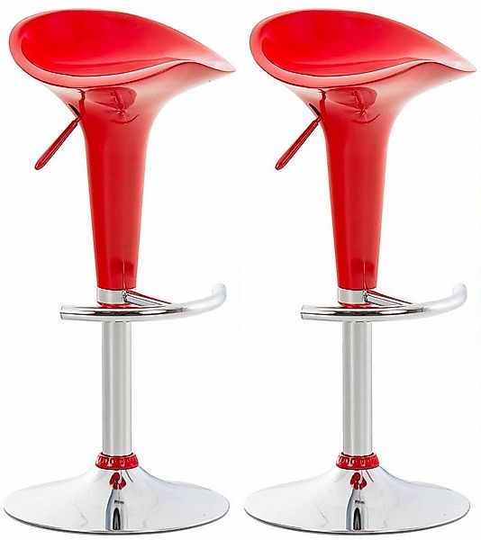 CLP Barhocker Saddle (2er Set, 2 St., 2er), drehbarer Kunsttoffsitz & Fußab günstig online kaufen