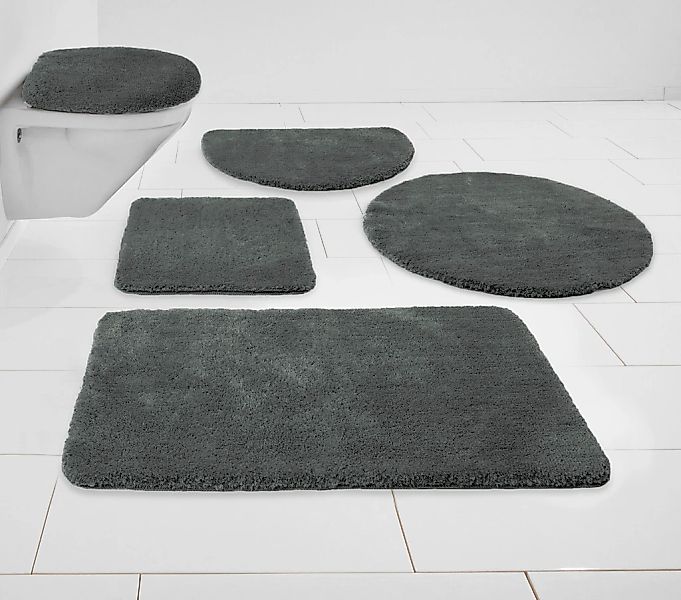 my home Badematte "Madrid" Höhe 20 mm rutschhemmend beschichtet fußbodenhei günstig online kaufen