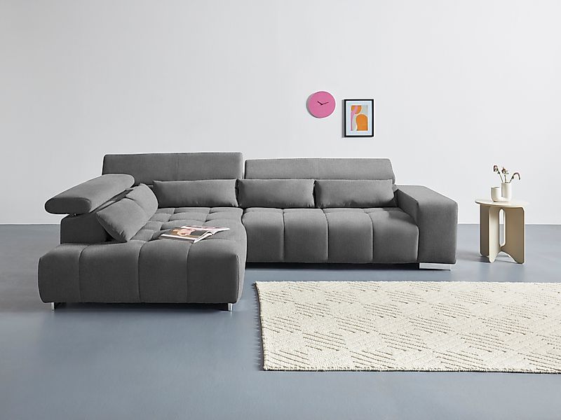 COTTA Ecksofa Orion L-Form, mit Kopfteilverstellung günstig online kaufen