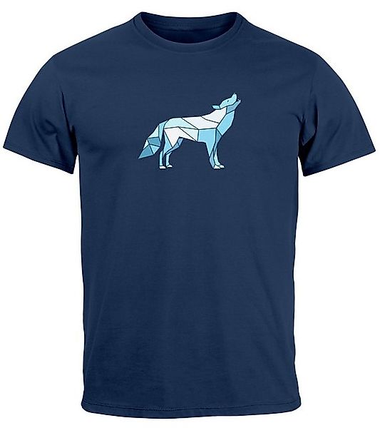 Neverless Print-Shirt Herren T-Shirt Bedruckt Polygon günstig online kaufen