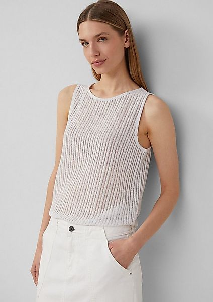 s.Oliver Kurzarmshirt T-Shirt Transparentes Jersey-Top mit Rundhalsausschni günstig online kaufen