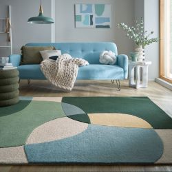 FLAIR RUGS Wollteppich "Glow, gemustert & modern" rechteckig 8 mm Höhe fußb günstig online kaufen