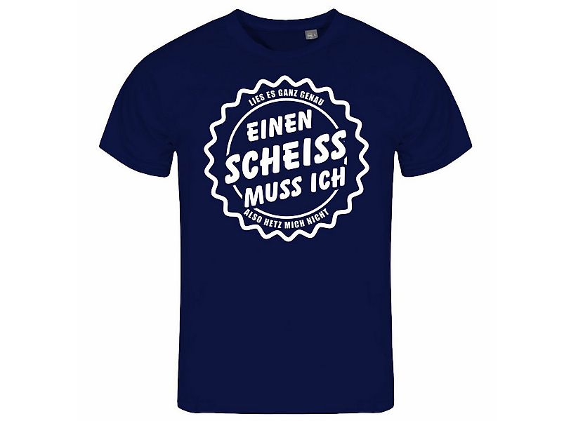 deinshirt Print-Shirt Herren T-Shirt Einen Scheiß muss Ich Funshirt mit Mot günstig online kaufen