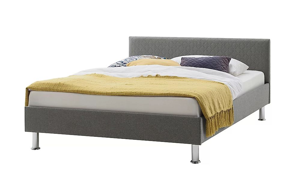 Polsterbett - grau - 125,5 cm - 76 cm - 205 cm - Betten > Einzelbetten - Mö günstig online kaufen