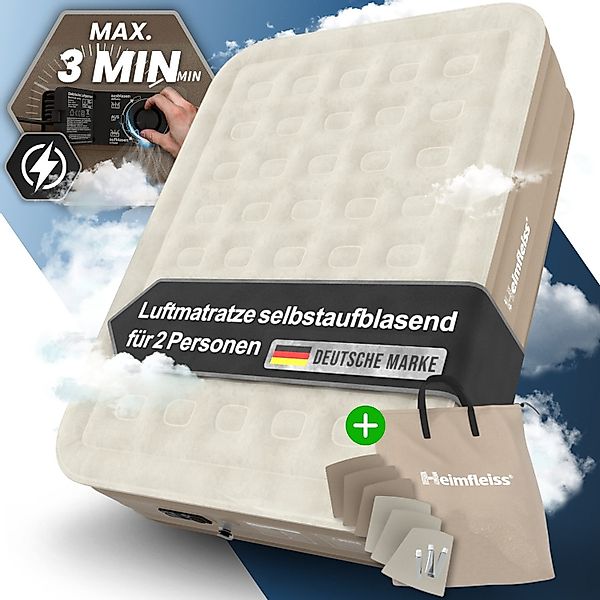 Heimfleiss® Luftmatratze Luftmatratze Selbstaufblasend – Beige, günstig online kaufen